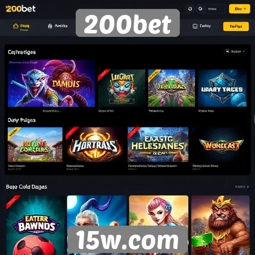 Visão geral das ofertas de jogos no site 200bet