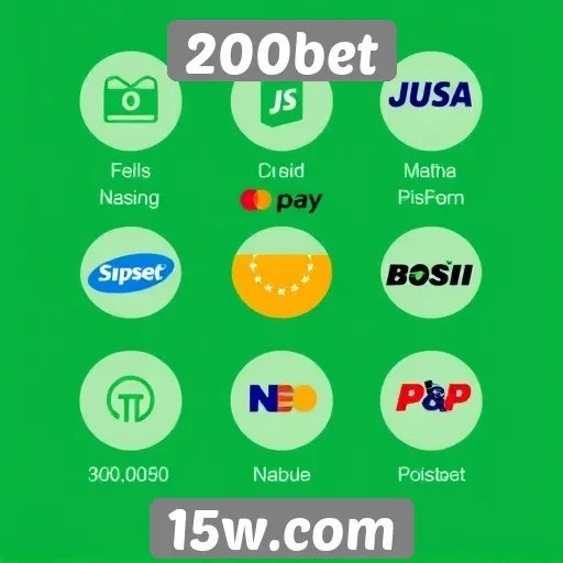 Métodos de pagamento disponíveis no 200bet